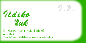 ildiko muk business card